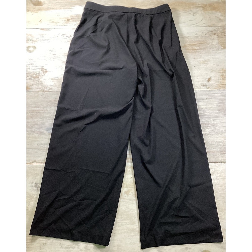 P'Tula Black Stadium Pants Women's Medium 29" L Business Casual Wide Leg - Picture 2 of 6